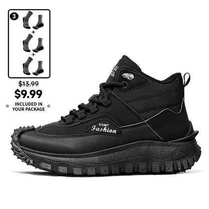 Men’s Work Hiking Boots – Waterproof, Non-Slip, Puncture and Smash Resistant, Wide Toe, Arch Support – Ideal for Daily Wear and Outdoor Adventures
