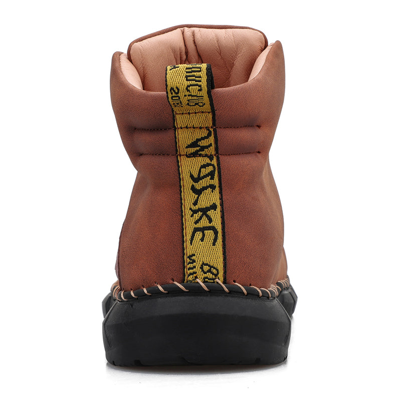 Men's Orthopedic Safety Work Shoes - Protective Toe ; Ankle Protection ;  Waterproof ; Lightweight ;Shock Absorption ; Non-Slip ; Durable for 3 years