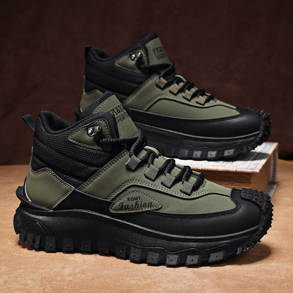 Men’s Work Hiking Boots – Waterproof, Non-Slip, Puncture and Smash Resistant, Wide Toe, Arch Support – Ideal for Daily Wear and Outdoor Adventures
