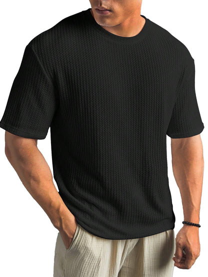 Men's Fashionable Basic Round Neck Short Sleeve T-Shirt