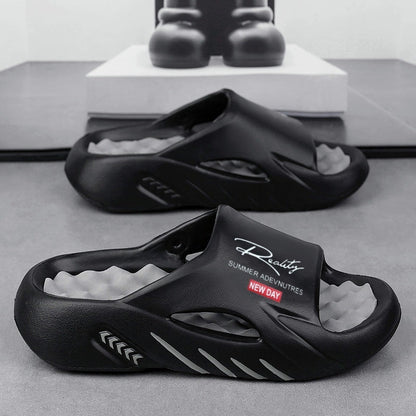 Men's EVA Cloud Slides | Thick-Soled Non-Slip Summer Slippers for Beach & Shower