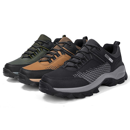 Men's Wear Resistant Waterproof Non-slip Anti-skid Anti-puncture Hiking Shoes Orthopedic Wide Toe Arch Support Walking Shoes