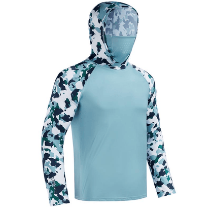 Sun Hoodie with Built-In Face Cover