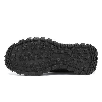 HOT SALE!Men's Work Hiking Shoes, Waterproof Safety Outdoor Boots with Wide Toe, Arch Support, Shock-Absorbing Sole, Puncture & Smash Resistant