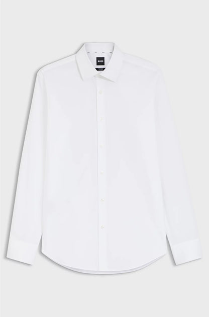 REGULAR-FIT SHIRT IN EASY-IRON STRETCH-COTTON POPLIN