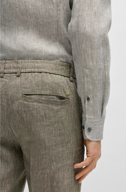 SLIM-FIT SHIRT IN ITALIAN-MADE LINEN