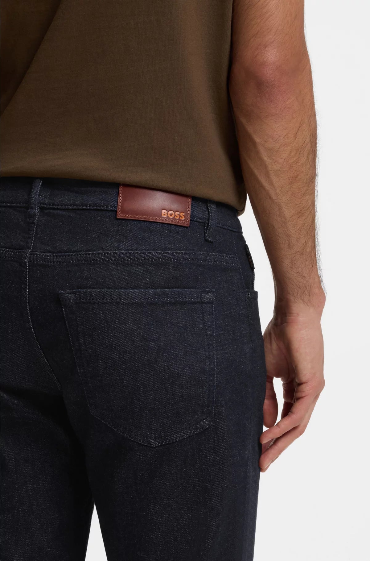 MAINE REGULAR-FIT JEANS IN DARK-BLUE STRETCH DENIM