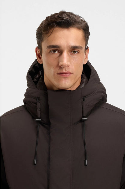 WATER-REPELLENT JACKET IN PEACHED MICROFIBRE