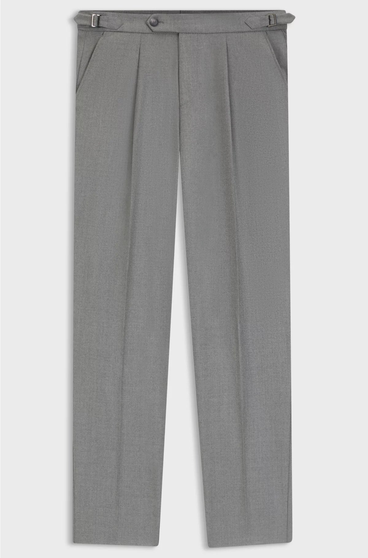 TAPERED-FIT TROUSERS IN MELANGE VIRGIN WOOL