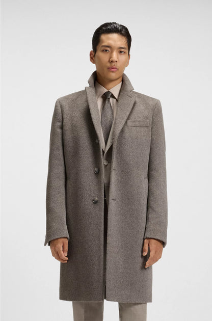 SLIM-FIT COAT IN AN ALPACA BLEND