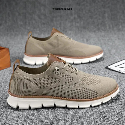 Men's Easy Wear Slip-On Loafers – Super Soft Breathable Fabric Shoes, Lightweight Casual Walking Sneakers, Stylish Dress Shoes, Mesh Urban Footwear for Work & Everyday Use.