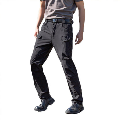 Multifunctional Stretch Tactical Pants – Zippered pockets, slim fit, and stretch fabric for total freedom of movement.